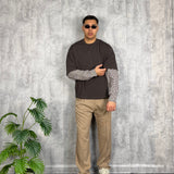 T-Shirt Double Square Brown