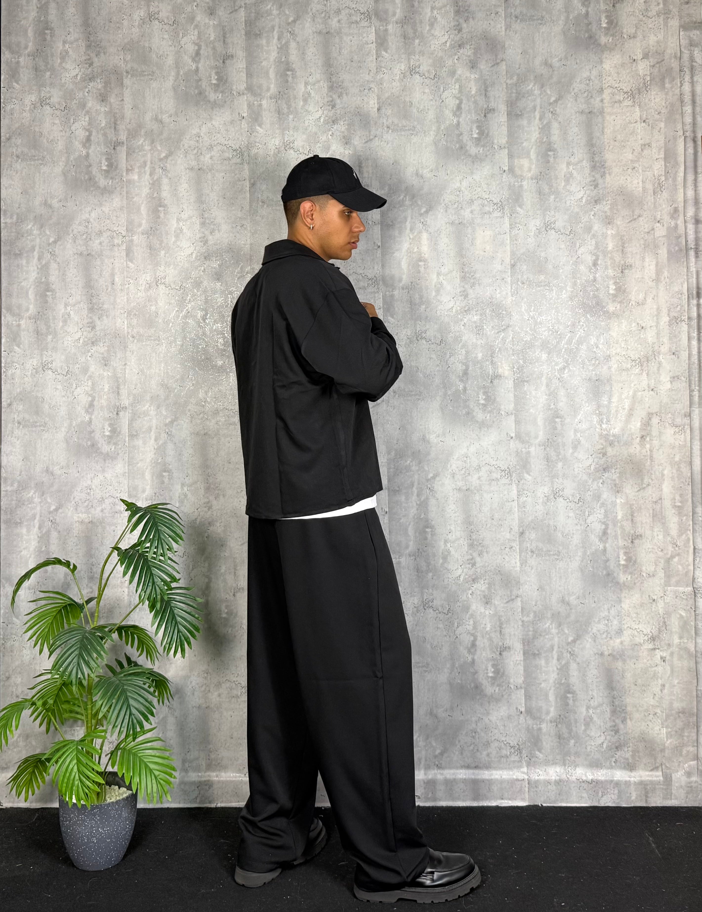Pantalone Wide Leg Black