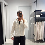 Camicia Crop Amie Beige