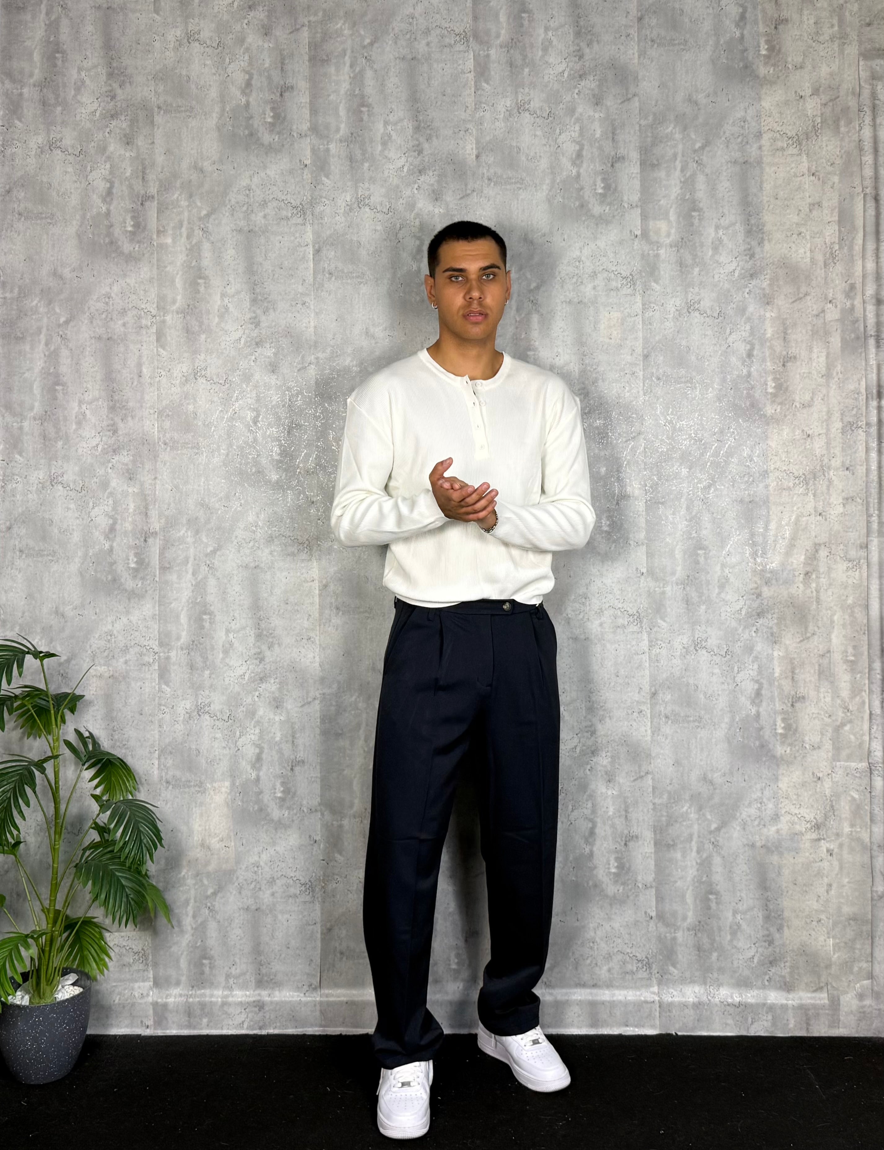 Pantalone Wide Fit Blue