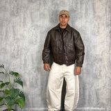 Jacket Leather Eclipse Brown