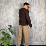 T-Shirt Long Sleeve Double Brown