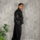 Jacket Leather Black Premium