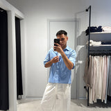 Camicia Crop Sky