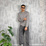 T-Shirt Long Sleeve Double Grey