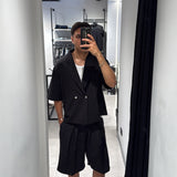Coordinato Crop Fit Black