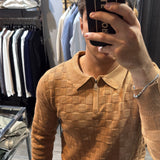 Maglione Polo Square Camel