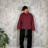 Polo Over Cropped Red