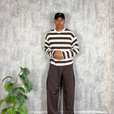 Long Sleeve Crop Brown