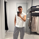 Pantalone Wide Leg Grey