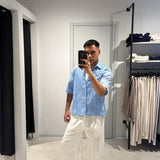 Camicia Crop Sky