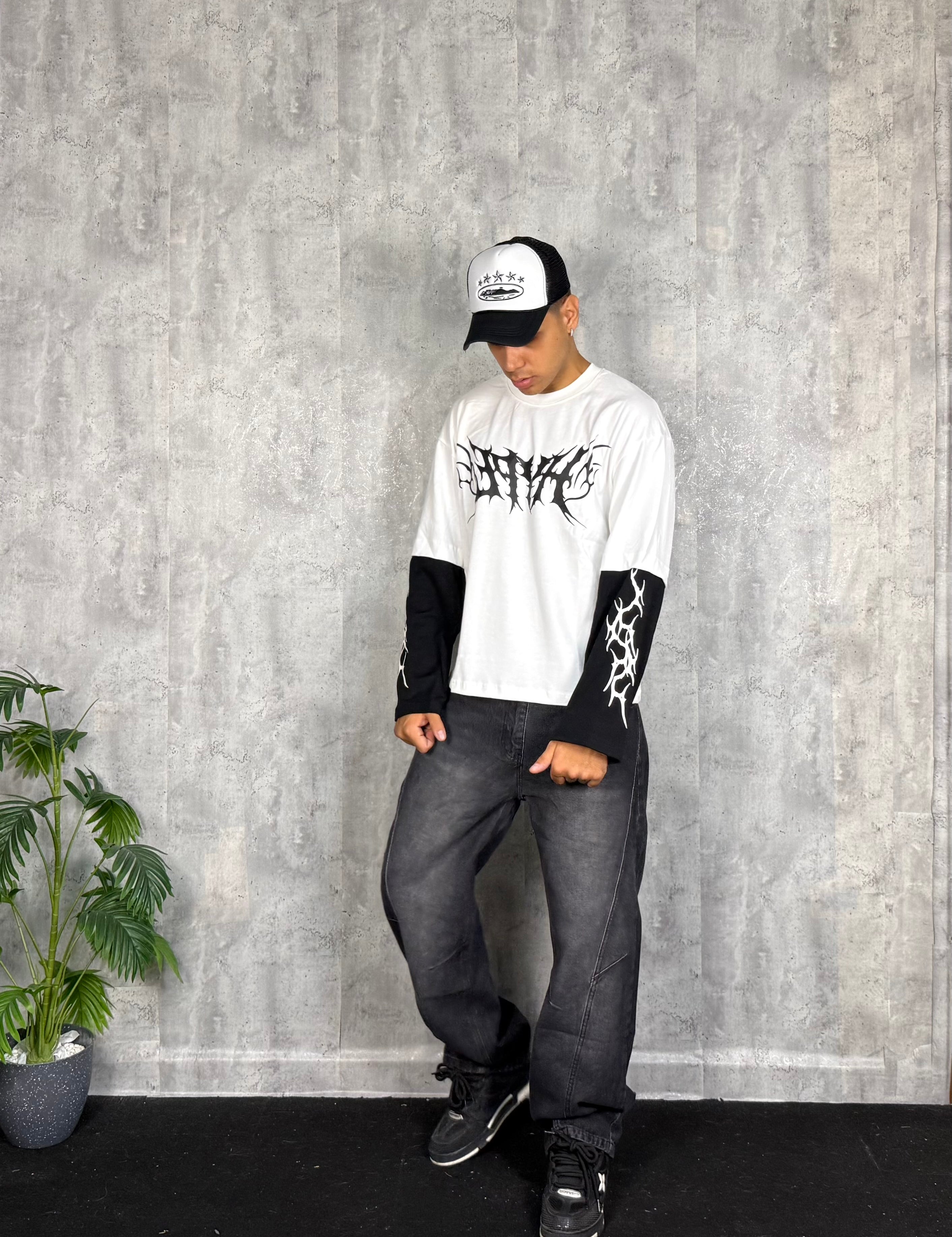 Jeans Ballon Line Dark Grey