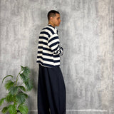 Long Sleeve Crop Blue