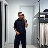 Polo Crop Linen Blue