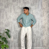 Pantalone Lino Piences White
