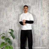 Long Sleeve Contrast White