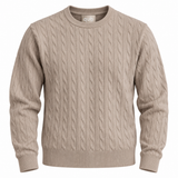 Pullover Filo Treccia Beige