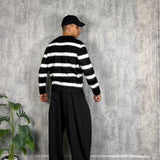 Pullover Polo Hairy black