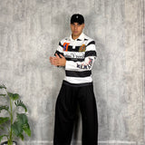 Polo Double Rigles Black